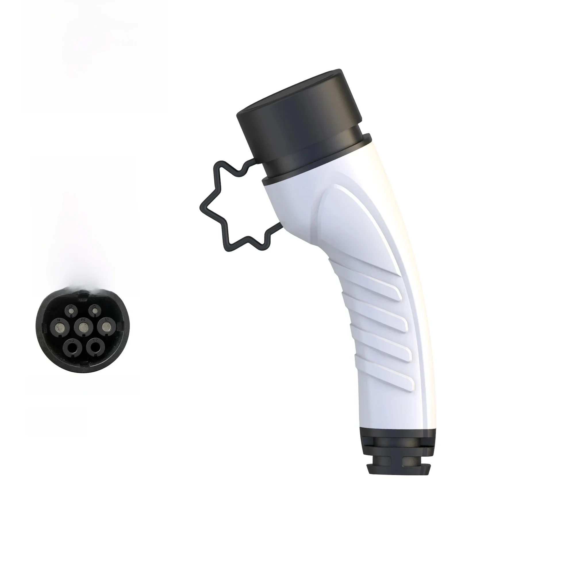 Feyree EV-Ladestecker Typ2 Adapter EVSE-Ladegerät Weiblich IEC 62196 Konverter 16A 32A für Elektroauto-Ladestationen