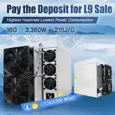 AD BUY  BUY 2 GET 1 FREE Bitmain Antminer L9 LTC DOGE Coin Miner 16.2GH/s High Hashrate 3360W Power