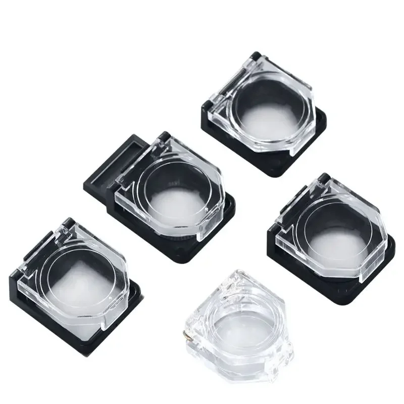 Couvercle de protection pour interrupteur à bouton-poussoir de 22mm, avec couvercle anti-poussière à ressort, siège de protection à bouton plat, couvercle transparent Anti-malopération
