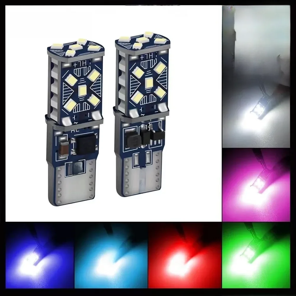 2/10 pièces T10 W5W 194 198 158 nouveau Super lumineux voiture LED feux de stationnement WY5W 168 501 2825 Auto cale tourner ampoules latérales voiture