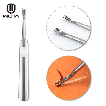 WUTA Lederwerkzeuge Groover Skiving Tool Edge Bevelers Trenching Device DIY Hand Craft Working Tool Wallet Crease Folded Line