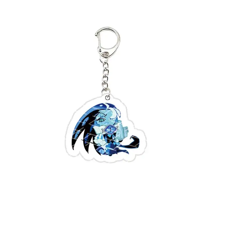 Cute Shadow Milk Cookie Keychains for Accessories Bag  Acrylic Shadow Milk Cookie Pendant Keyring Key chain Fans Gifts