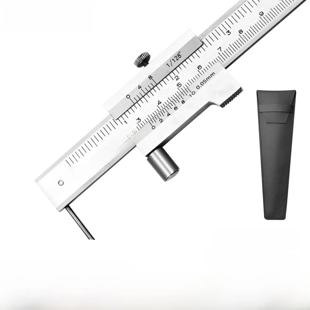 Kerseo 0-200mm pied à coulisse avec aiguille en carbure Scriber parallèle en acier inoxydable pied à coulisse règle de marquage outil de mesure