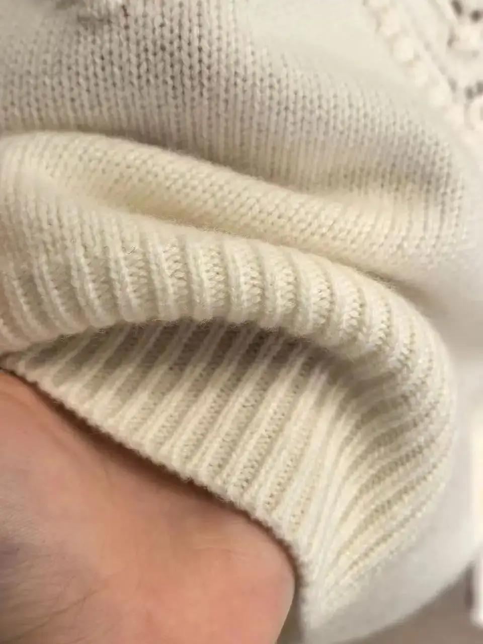 Suéter de punto de cachemira y lana jacquard 3D con cuello redondo para mujer de invierno