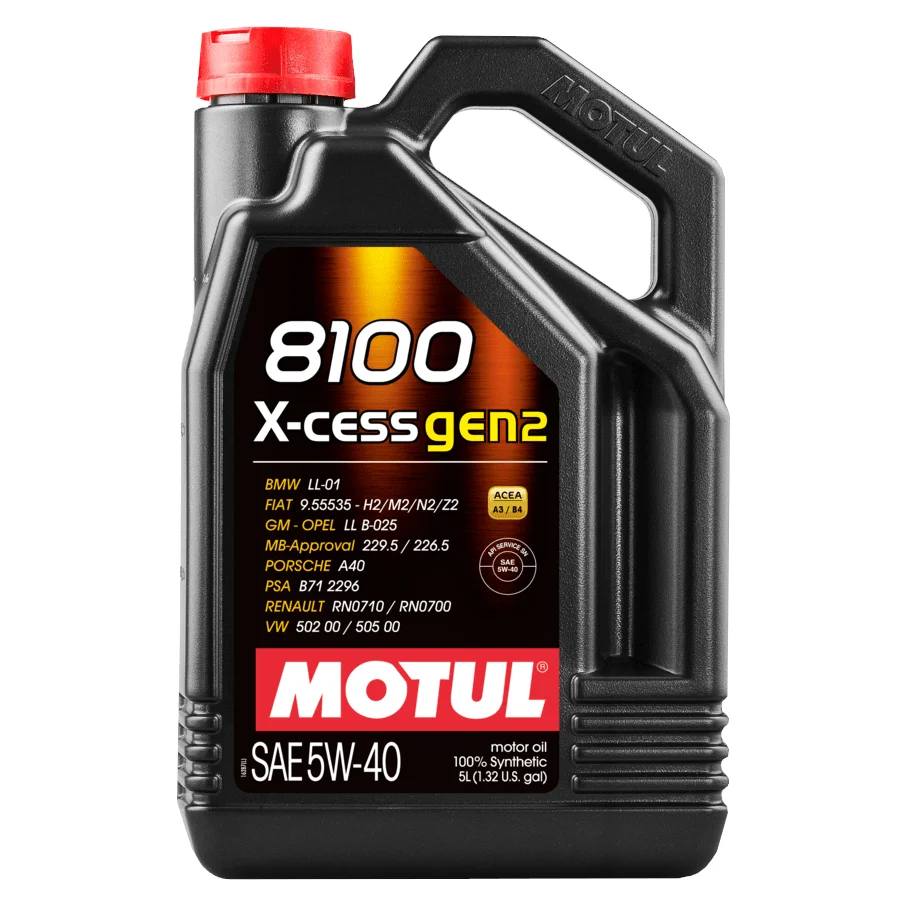 MOTUL 8100 X-CESS GEN2 5 W40 5L BMW LL-01 VW 502 00/505 00 + SUSPENSE