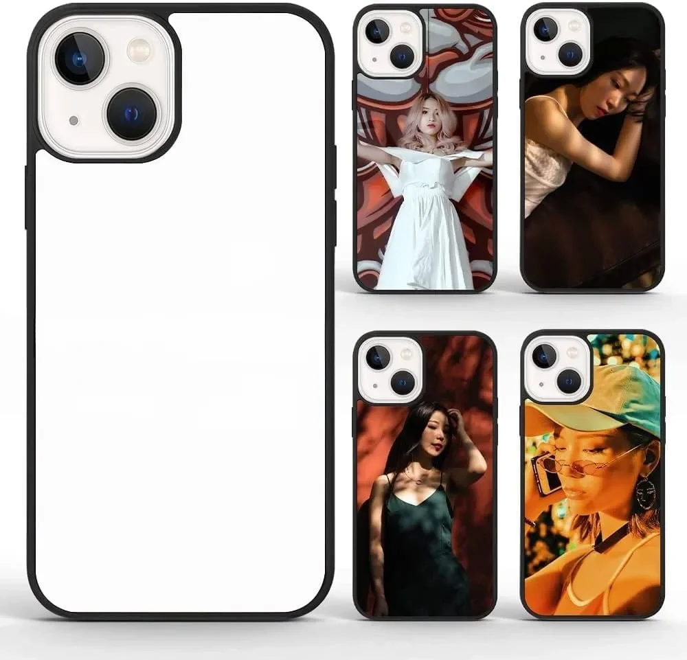 Coque de téléphone vierge par sublimation, 5 pièces, TPU + PC, compatible avec iphone 16 16 pro 11 12 13 14 15 pro max, anti-rayures, antichoc