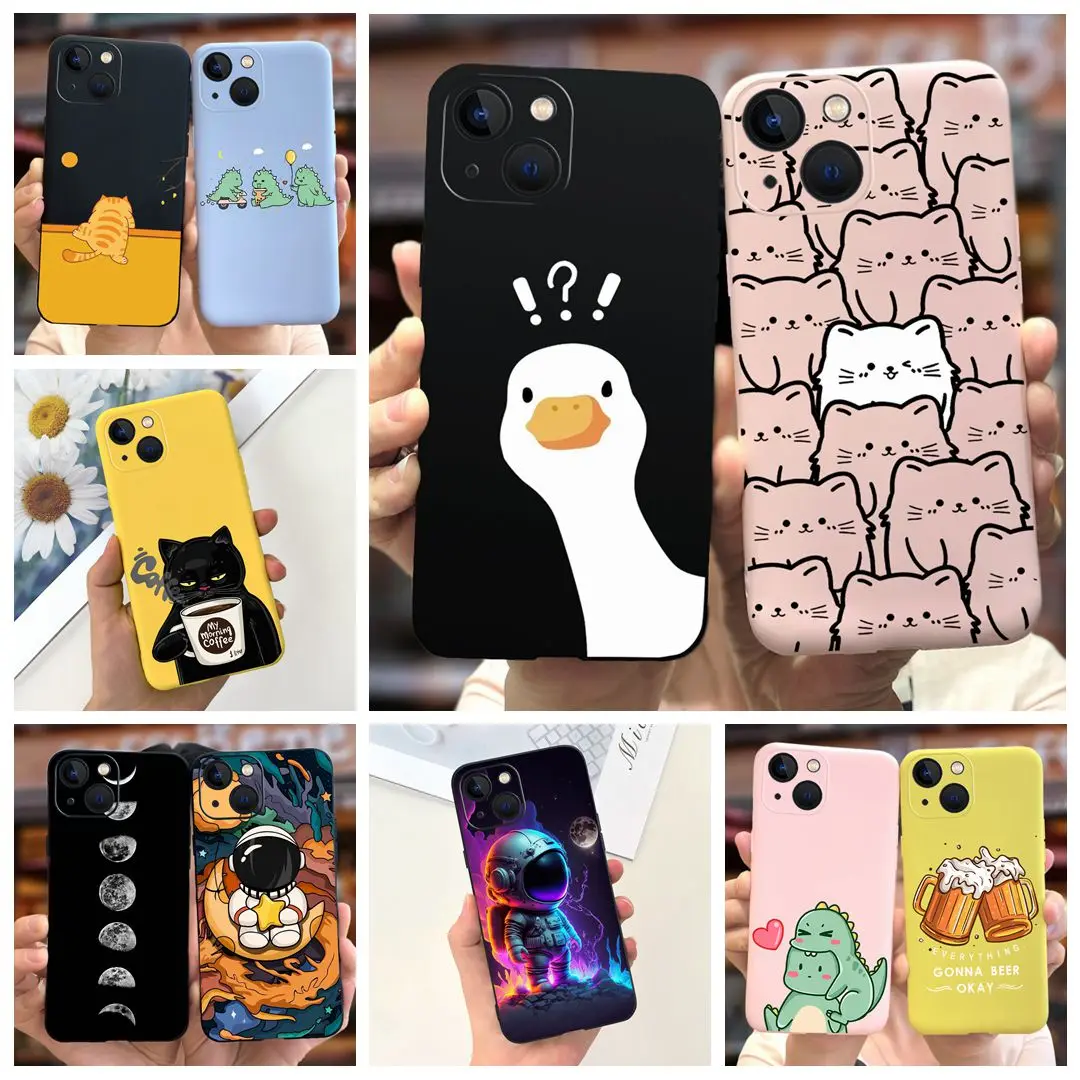 For Apple iPhone 13 Case Cute Fashion Cartoon Cover Soft TPU Phone Cases For iPhone 13 Pro Max iPhone13 Mini Fundas Coque Bumper