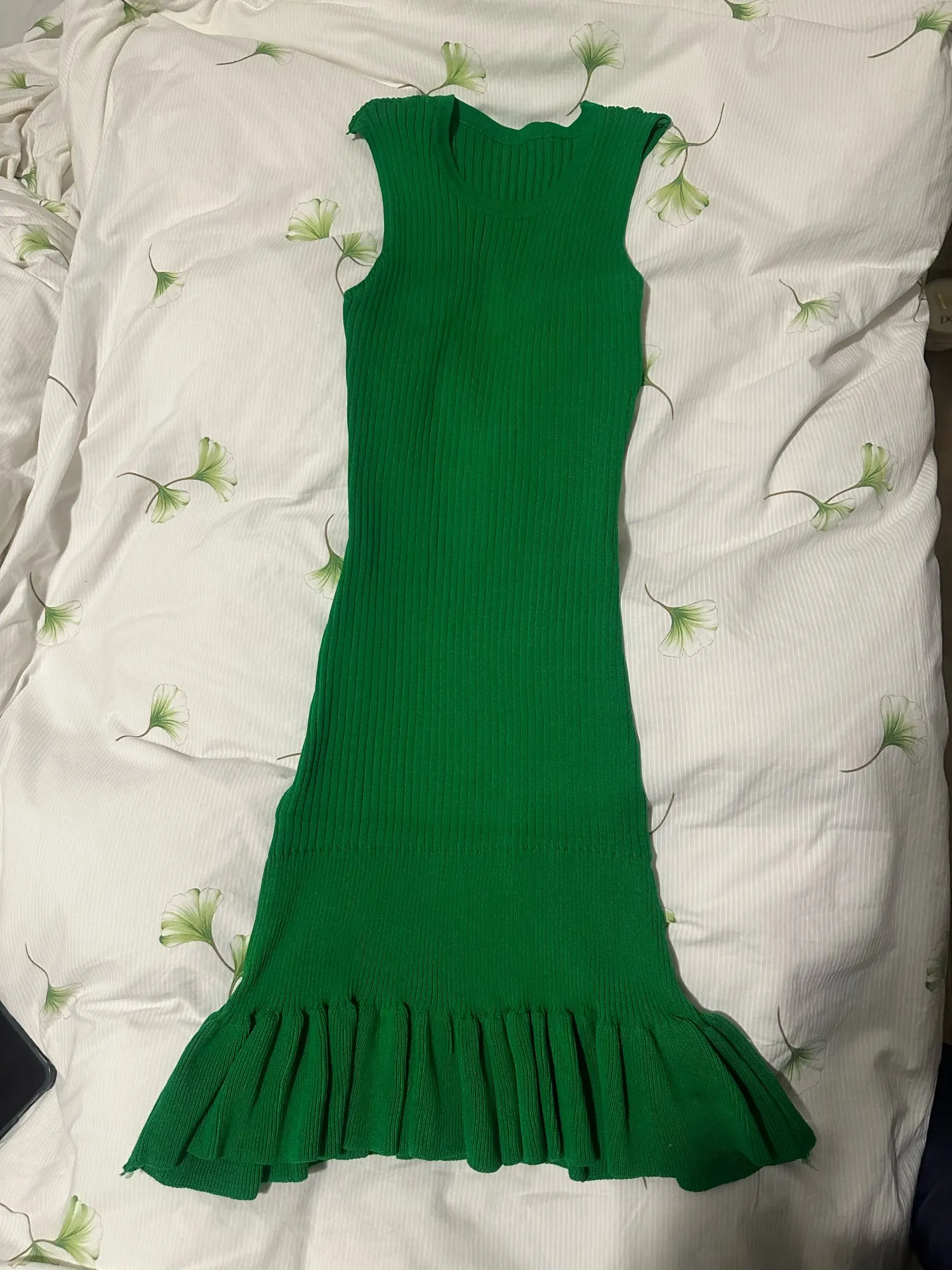 Summer Knitted Bodycon Sexy Dress 2026 O Neck Sleeveless Ruffled Party Sundress High Street Elastic Slim Short Dress photo review