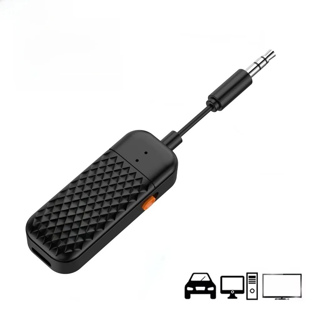 Bluetooth 5.4 transmetteur récepteur Audio 3.5MM AUX Hifi stéréo musique adaptateur sans fil avec micro pour voiture avion TV PC casque