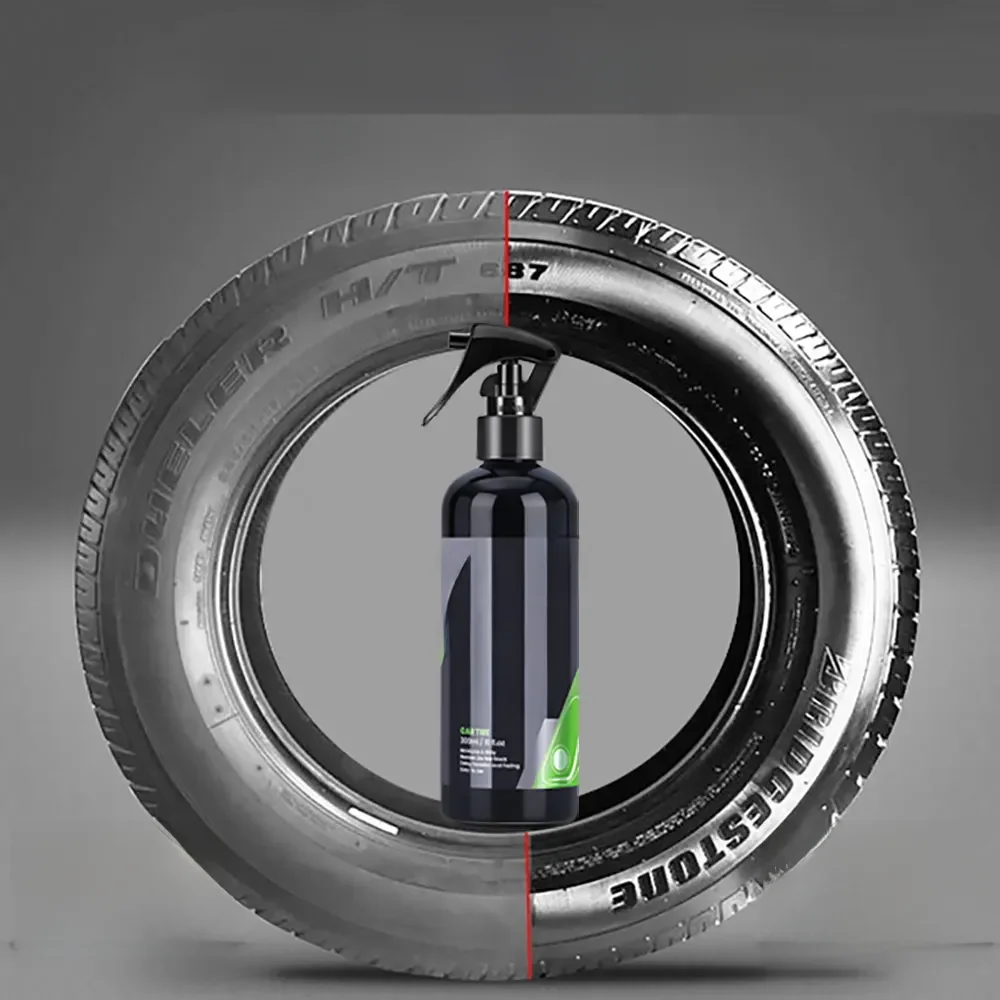 HGKJ S22 – revêtement céramique noircissant pour pneus de voiture, Spray liquide, Agent de rénovation, accessoires de lavage automobile, pulvérisation de cire pour le nettoyage