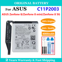 100% Original 4000mAh C11P2003 Battery For ASUS Zenfone 8 / 8 mini / 8 5G Replacement Batteries Rechargeable Battery  Free Tool