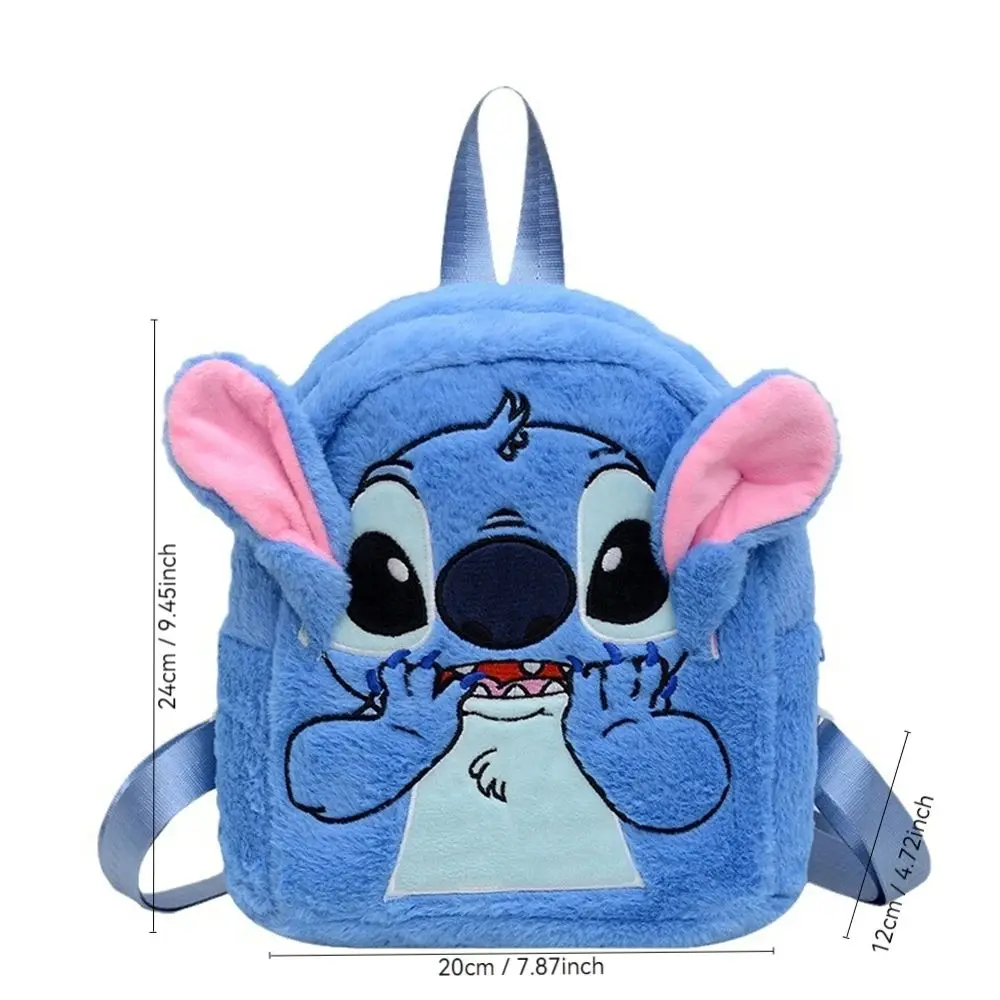 Disney Stitch Autumn New Plush Bag, Hello Kitty Cute Backpack, Shang Color-Block Bag, Children\'s School Gift Backpack