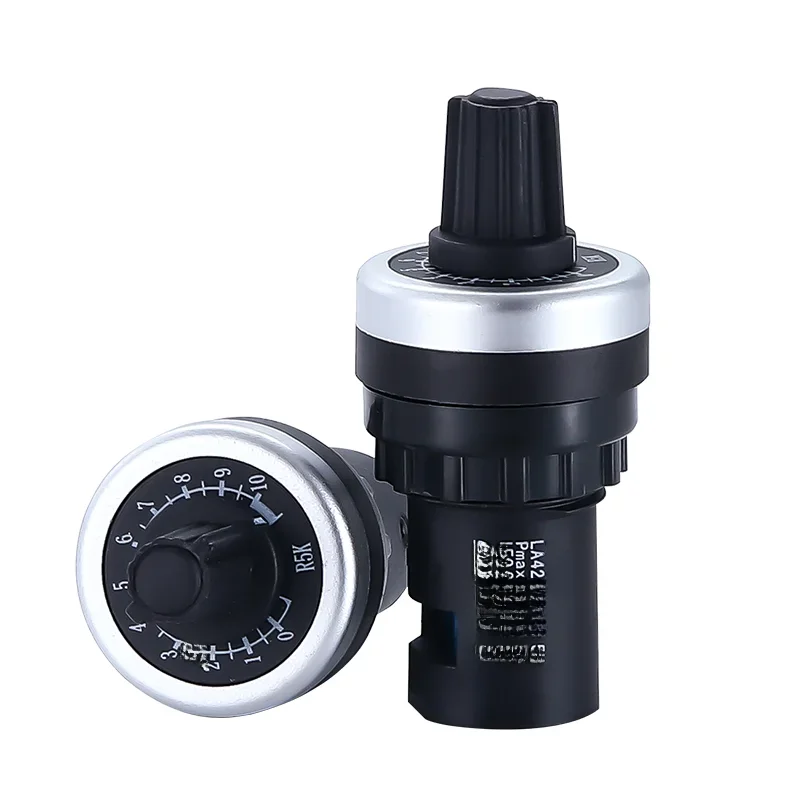 1K 2K 5K 10K 20k 50k 500k LA42DWQ-22 22mm de diamètre Pots potentiomètre rotatif convertisseur régulateur onduleur interrupteur de résistance