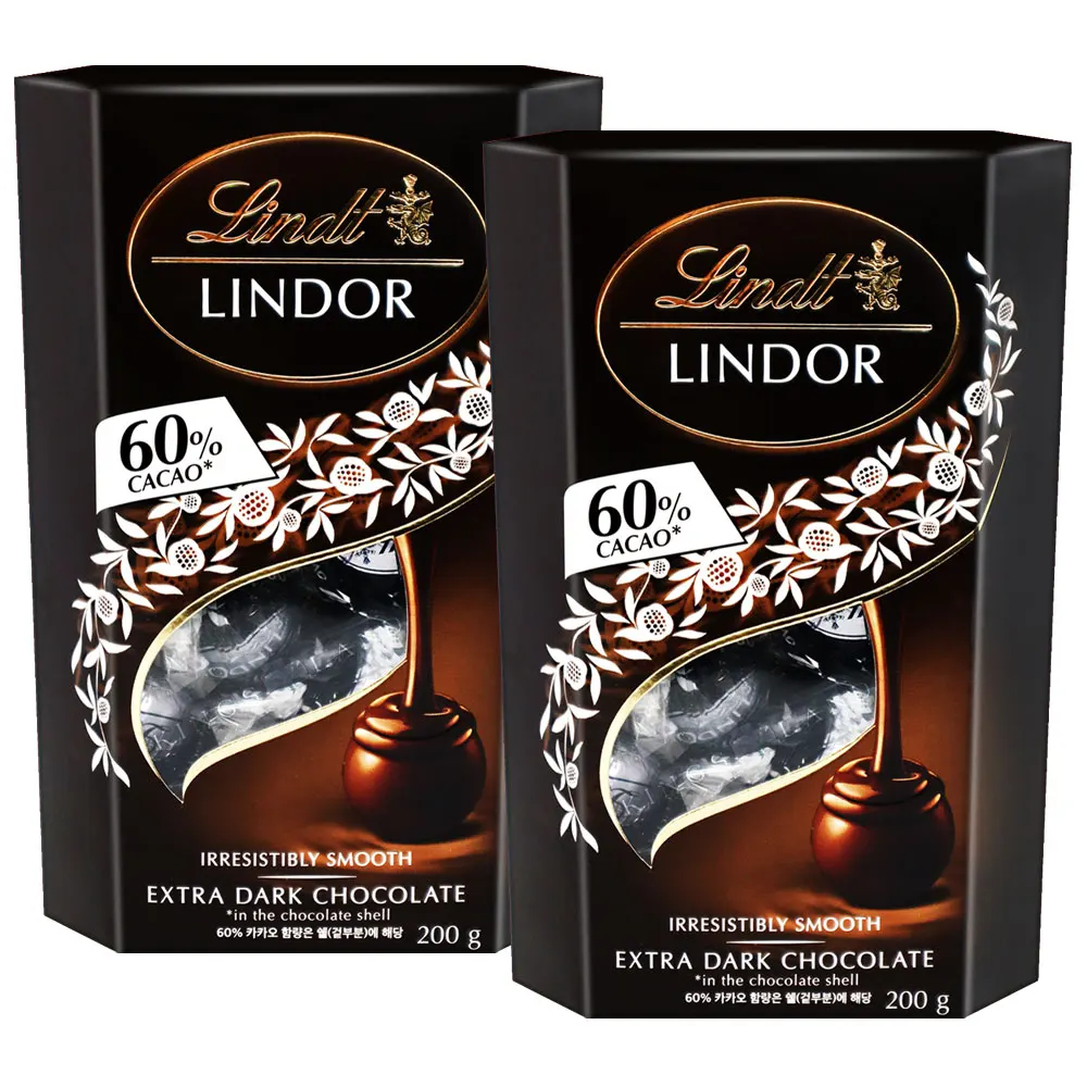 2 pieces 200g of Nongshim Lindo Boldark Chocolate