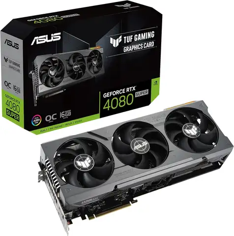 ASUS TUF Gaming NVIDIA GeForce RTX™Tarjeta gráfica para juegos SUPER OC Edition 4080 (PCIe 4,0, 16GB GDDR6X, HDMI 2.1a, DisplayPort 1)