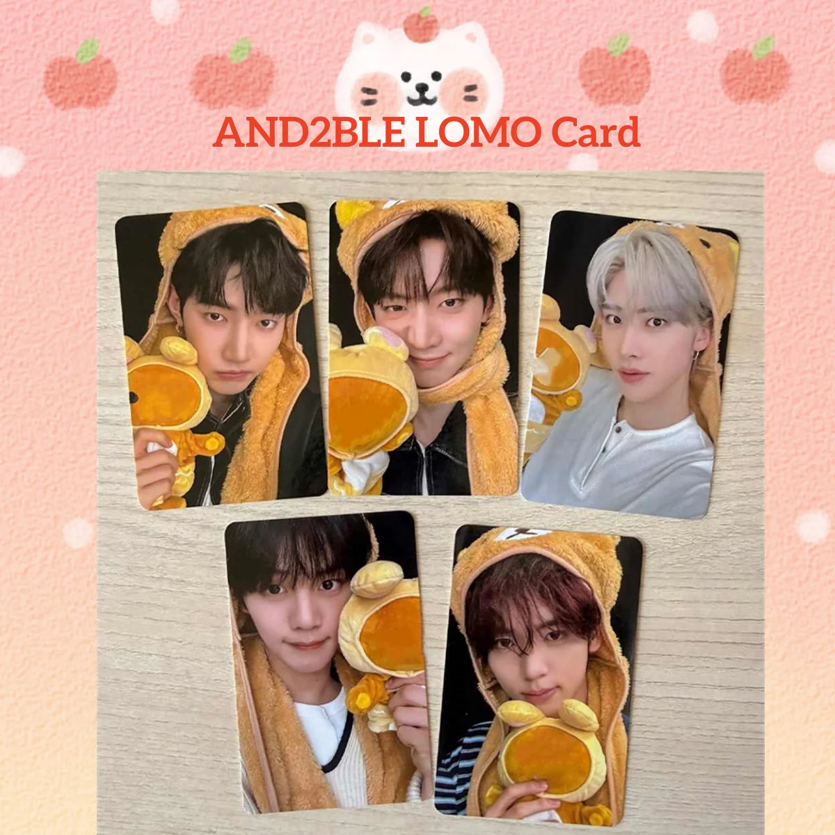 AND2BLE Character Props Sequence 01 Curiosity Photocard 5Pcs/Set Double Sides Printing LOMO Card ZHANGAHO Gyuvin Yujin Fans Gift