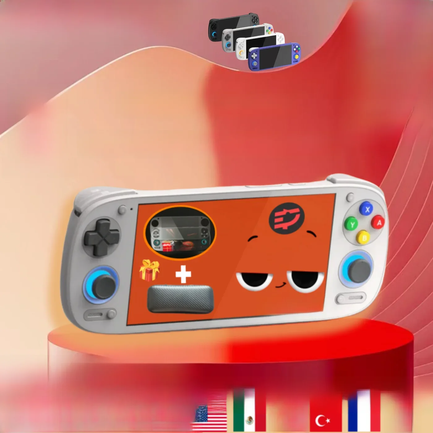 Retroid Pocket 5 RP5 Retro Handheld-Videospielkonsole Videoplayer 5,5 Zoll OLED-Touchscreen Android 13 Wifi Bluetooth PSP PS2
