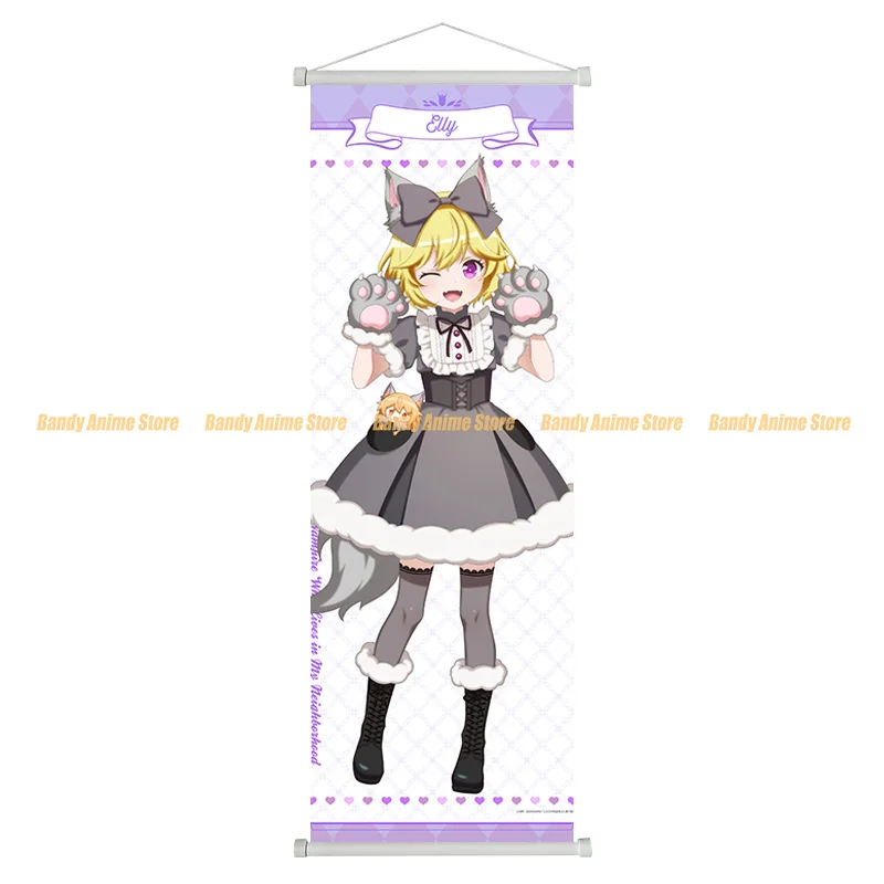 

Tonari No Kyuuketsuki-San Hanging Painting Scrolls Elly Sophie Anime Poster Wall Scroll Art Room Decoration Gifts