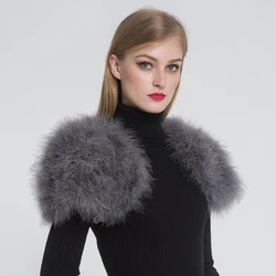 Genuine Ostrich Feather Fur Shawl Poncho Real Fur Cape Shrug Elegant Feather Wedding Capes Vintage Wraps Fluffy Bridal Shawls