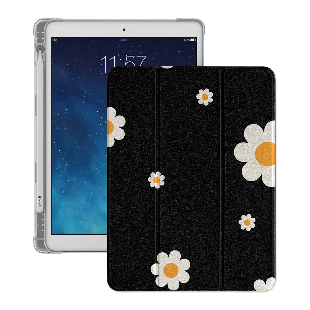 Simple Flower Cases For iPad Air 2025 Pro 11 inch 2024 iPad Air 5/4 10.9 10th 10.2 9.7 inch Air3 10.5 mini 6/5/4th Cover Cases