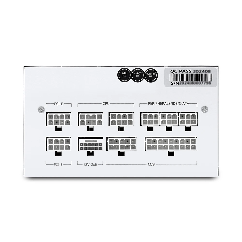 Enccom capo 1000w 80plus gold voll modular atx 3,1 weiß netzteil