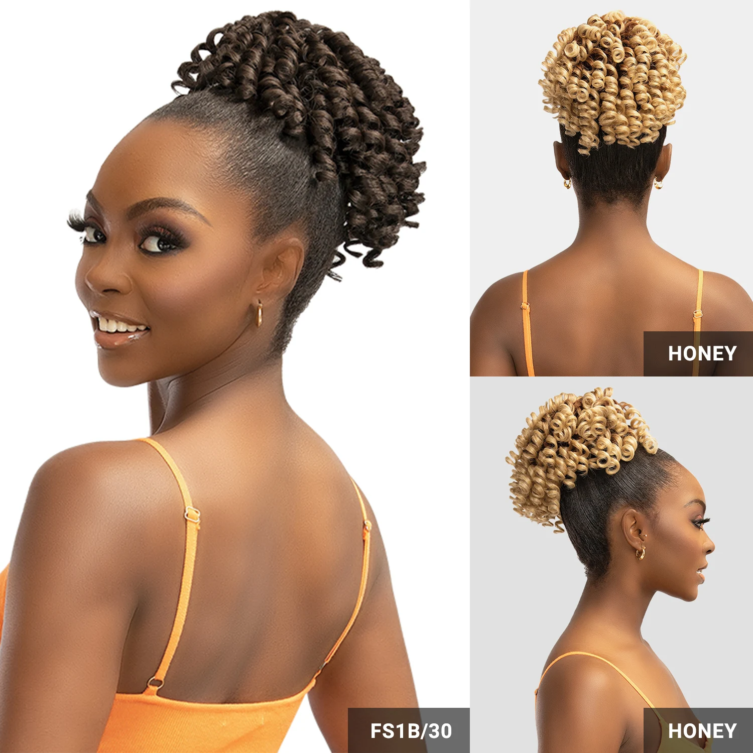 مجموعة جانيت من الشعر البشري برايم يونيميكس الاصطناعية على شكل ذيل حصان ريمي الوهم المهر الزركون