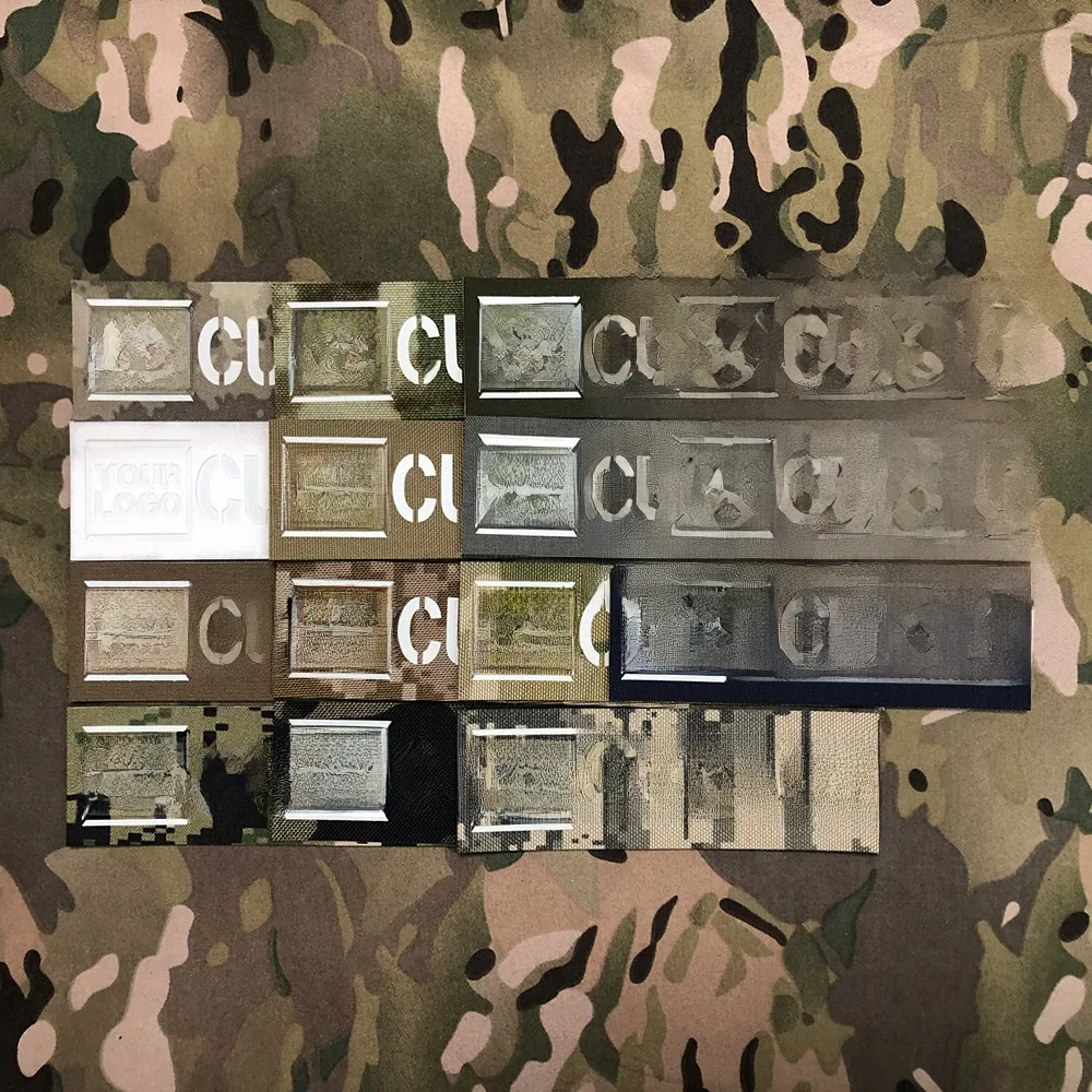 Drapeau avec Logo personnalisé, bandes lumineuses découpées au Laser avec grand nom, lettres blanches