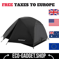 PACOONE Ultralight 20D Nylon Camping Tent Portable Backpacking Cycling Tent Waterproof Outdoor Hiking Travel Tent Beach Tent New