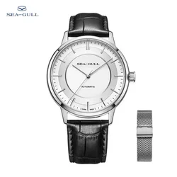 Seagull Automatic Mechanical Watch for Men 40MM Classic Dress Watch Business Clock 50M Waterproof Sapphire Mirror 819.12.6061