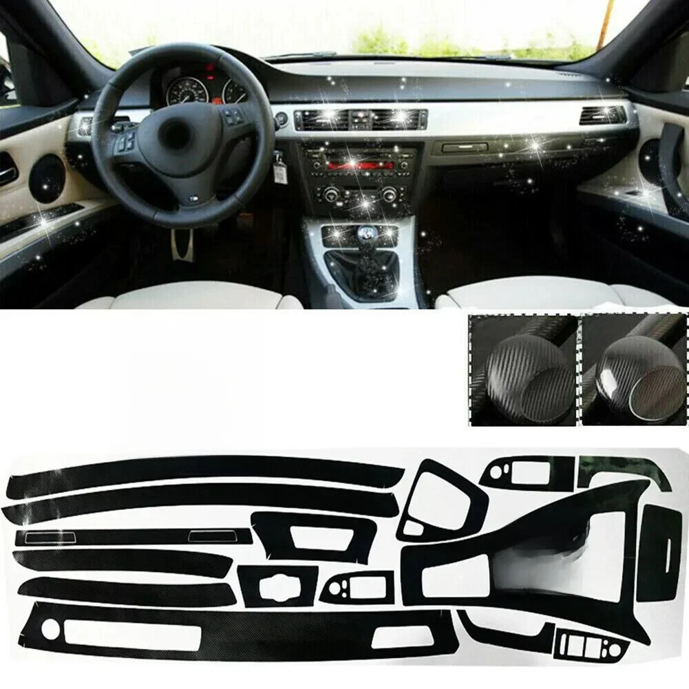 Naklejka winylowa z włókna węglowego 5D do BMW E90 E91 2005-2012 Sprzedaż hurtowa — 2