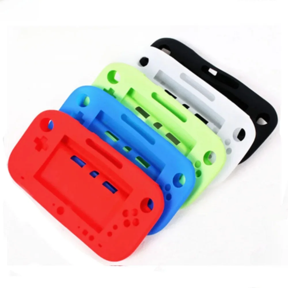 JCD – protection complète du corps en caoutchouc de Silicone souple, étui en Gel pour Wii U, coque de protection pour manette de jeu Wii U