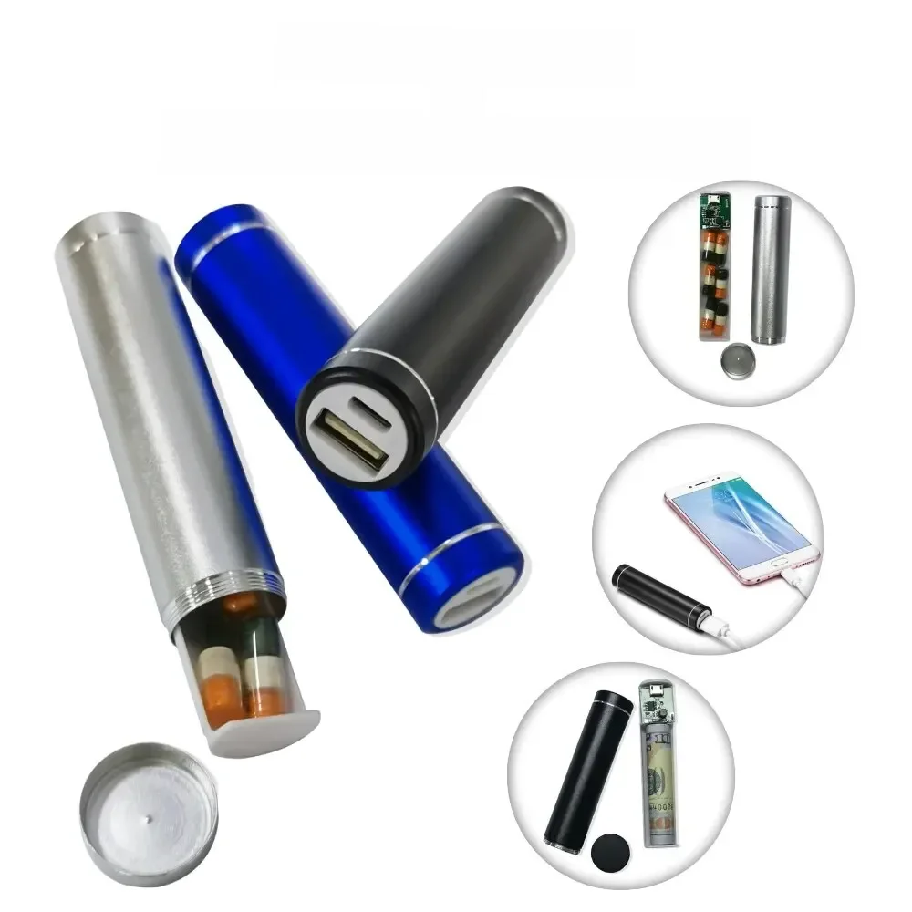 Fausse batterie externe pour téléphone portable, chargeur d'urgence pour coffre-fort secrète de poche, compartiment de rangement, détournement de poche, objets cachés