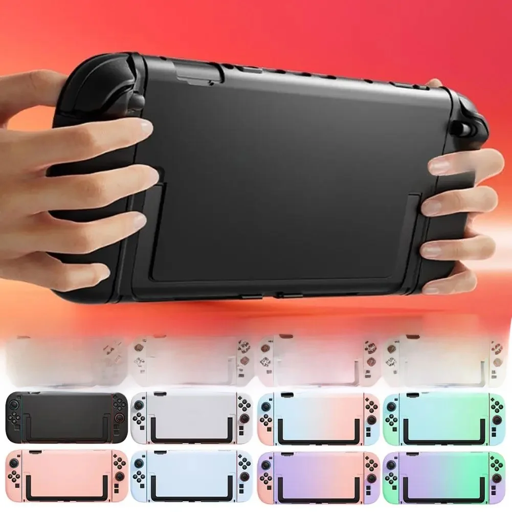 Pour Nintendo Switch2 étui de protection Switch2 Type fendu coque de protection PUT IN Dock cadeau verre trempé capuchons de poignée Switch2 couverture