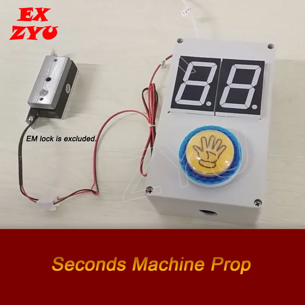 

Seconds Machine Prop Escape Game players must capture a given number of seconds to unlock escape game puzzle EX ZYU