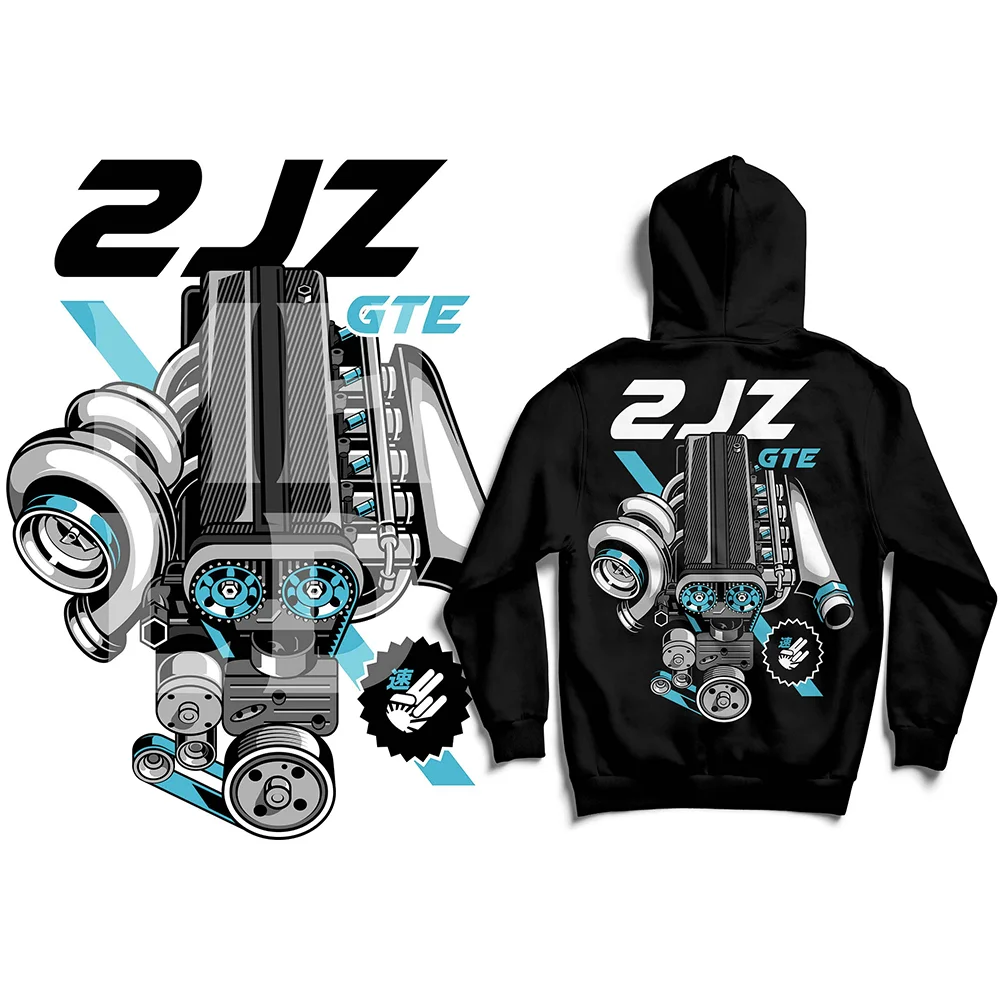 Car Modification Hoodie Modification Enthusiast Car Culture Enthusiast Hoodie JDM Hoodie Popular Fashion Hoodie Car Print