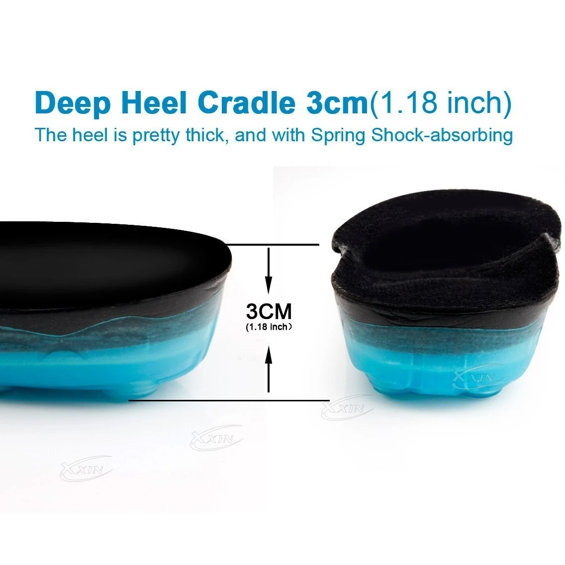 【Xxin】Spring Insoles Arch support Orthotic Insoles Silicone Sports Shoe Pad Men Women Flat Feet Shoe Insoles Size35-48