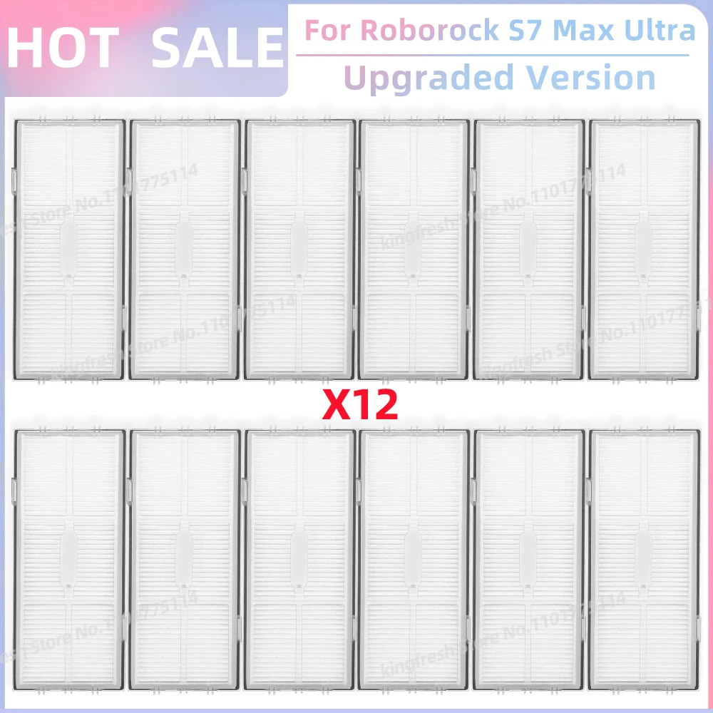 Passend für Roborock S7 Max Ultra Q100TSC Roboter Staubsauger-Teile Hauptwalze Seitenbürste HEPA-Filter Mopptuch Staubbeutel Ersatzteile Zubehör
