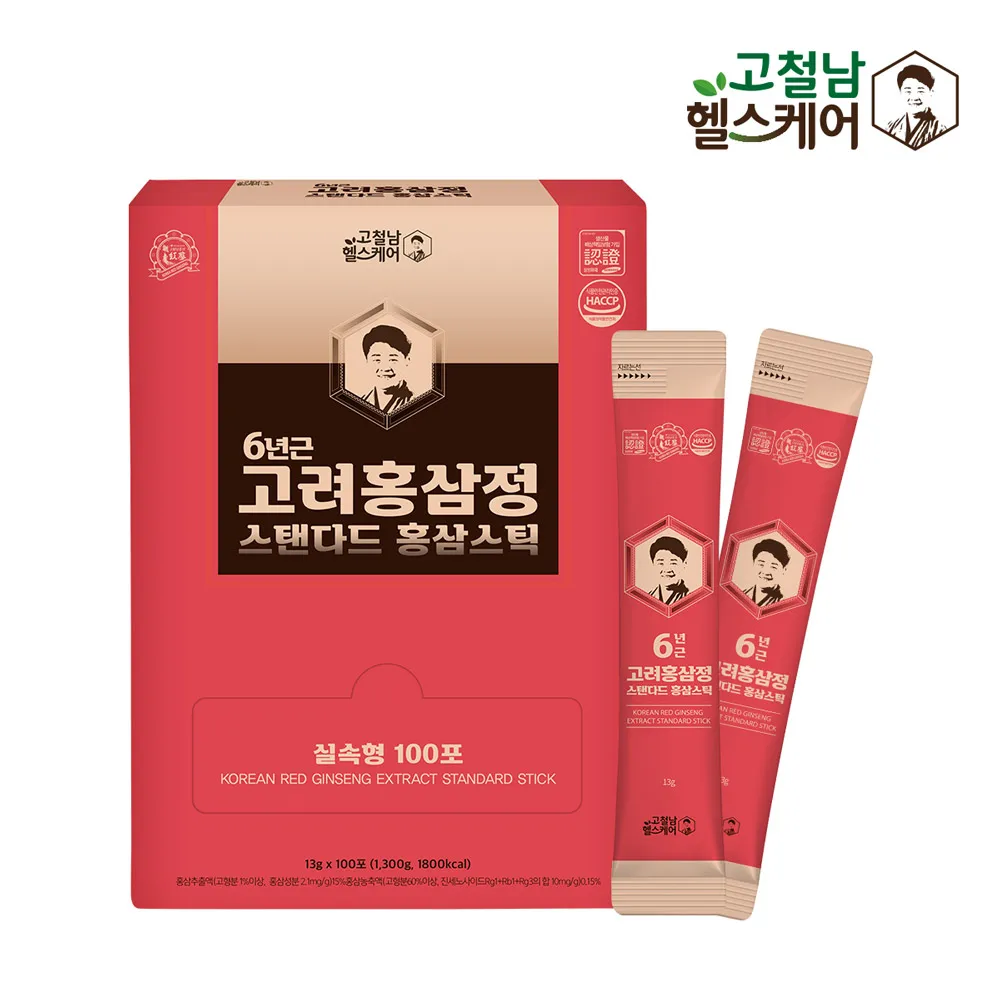 KOREAN RED GINSENG EXTRACT STANDARD STICK 13g 100ea 6 years Korean red ginseng stick 13g * 100p in box