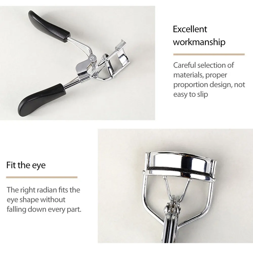 1PC Eyelash Curler Professional Eyes Makeup Beauty Tools Lash Nature Curl Style Cute Eyelash Width Handle Curl Lashed Curlers