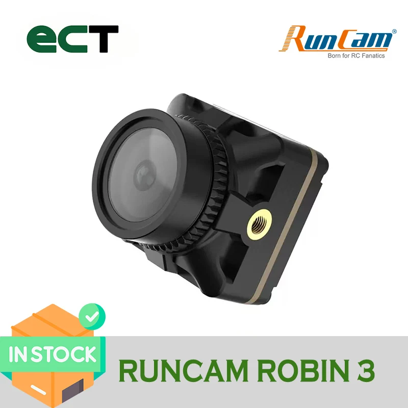 

RunCam Robin 3 1200TVL FPV Camera DC 5-23V Screen Ratio 4:3 5.3g 19*19*19mm for RC FPV Racing Drone Quadcopter Model