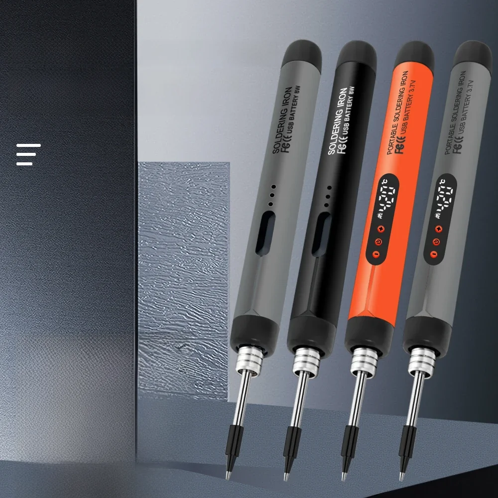 Lutownica USB mini mały zestaw do lutowania przenośny interfejs typu C 800mAh bateria regulowana temperatura — zdjęcie 2