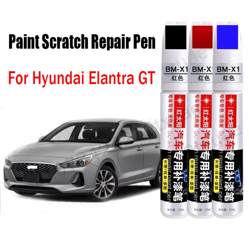 Car Paint Scratch Repair Pen for Hyundai Elantra GT Touch-Up Pen Remover Paint Care Accessories Black White Red Blue Gray