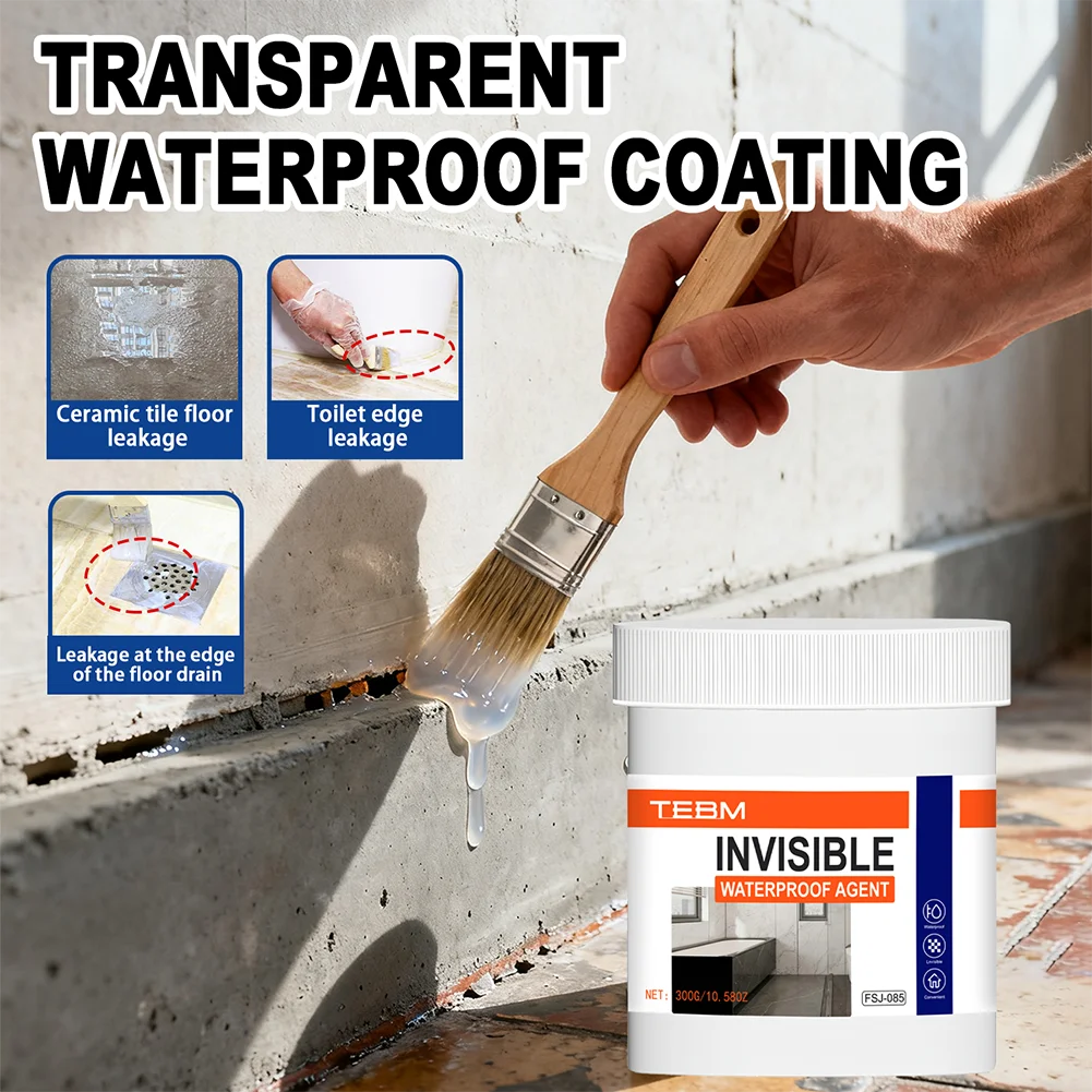 Ultra-Strong Invisible Waterproof Sealant for Repair Adhesive, for Interior & Exterior Sealants Crystal Clear Sealing Glue