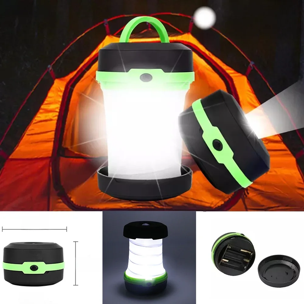 Neue Teleskop Faltbare LED Camping Licht Tragbare Zelt Licht Nacht Licht Notfall Licht Camping