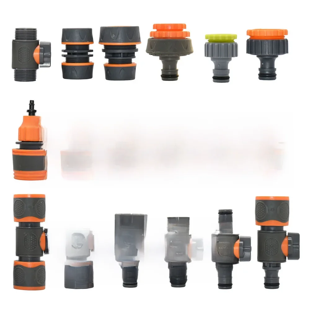 Connecteur rapide pour tuyau d'arrosage, 1/2 3/4 1 pouce, coupleur de tuyau, connecteur d'arrêt d'eau, Joint de réparation 16/20/32mm, raccord du système d'irrigation