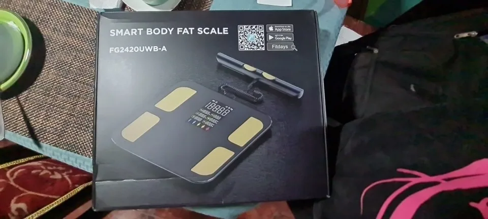 Smart Body Composition Scale with Handheld Sensor – 1.5 m Spiral Cable | Fitness & Health Tracker