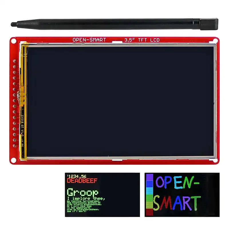 3.3V/5V ATmega328P chip microcontroller development board + 3.5 inch TFT LCD expansion board + pen + SD card TF card 256MB