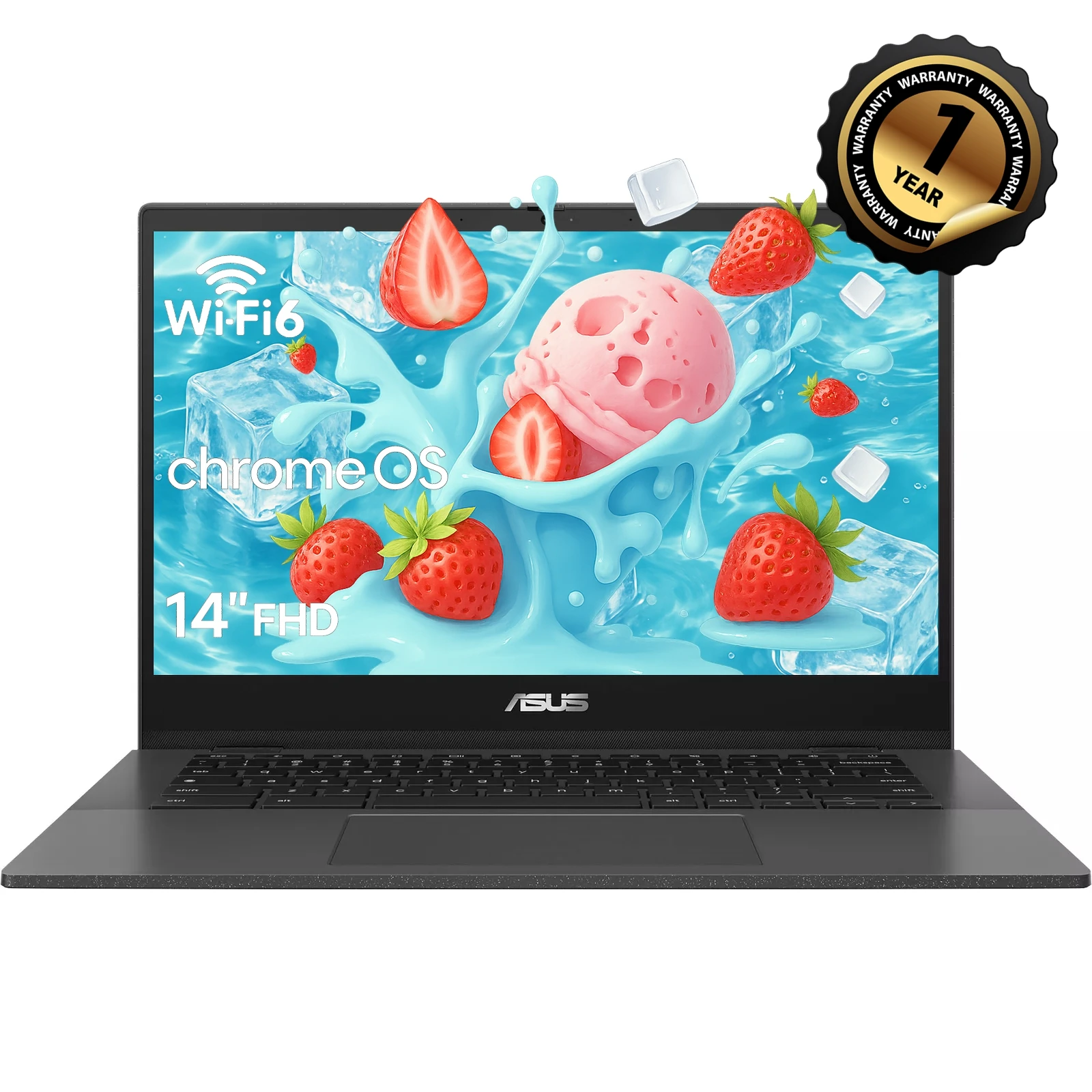 لابتوب Asus-laptop 14 بوصة, windows 11, intel kompanio, 4gb ram, gb storage, 64gb, emmc + gb, gb, gb, gb, للمنزل