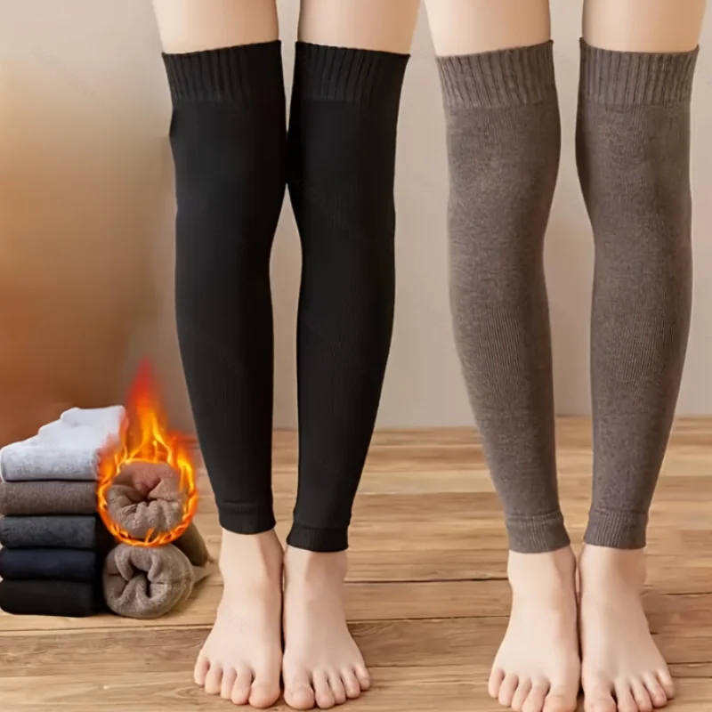 Herbst-Winter-Overknee-Socken aus Baumwolle, warme Knie-Wadenstütze, schicke, gemütliche Crew-Socken, modische, vielseitige Beinwärmer, Großangebot