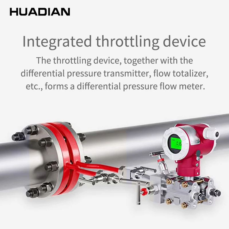 Natural Gas Flow Meter Gas Flow Controller Inline Natural Gas Meter Steam Flowmeter Orifice Plate Flow Meter